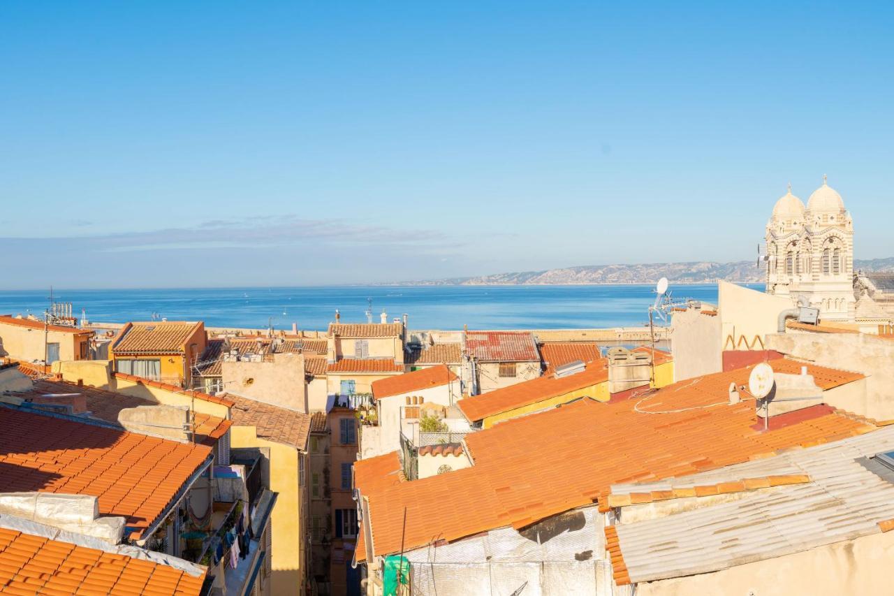 Terrasse Vue Mer & Quartier Historique Vieux Port Marsella Exterior foto