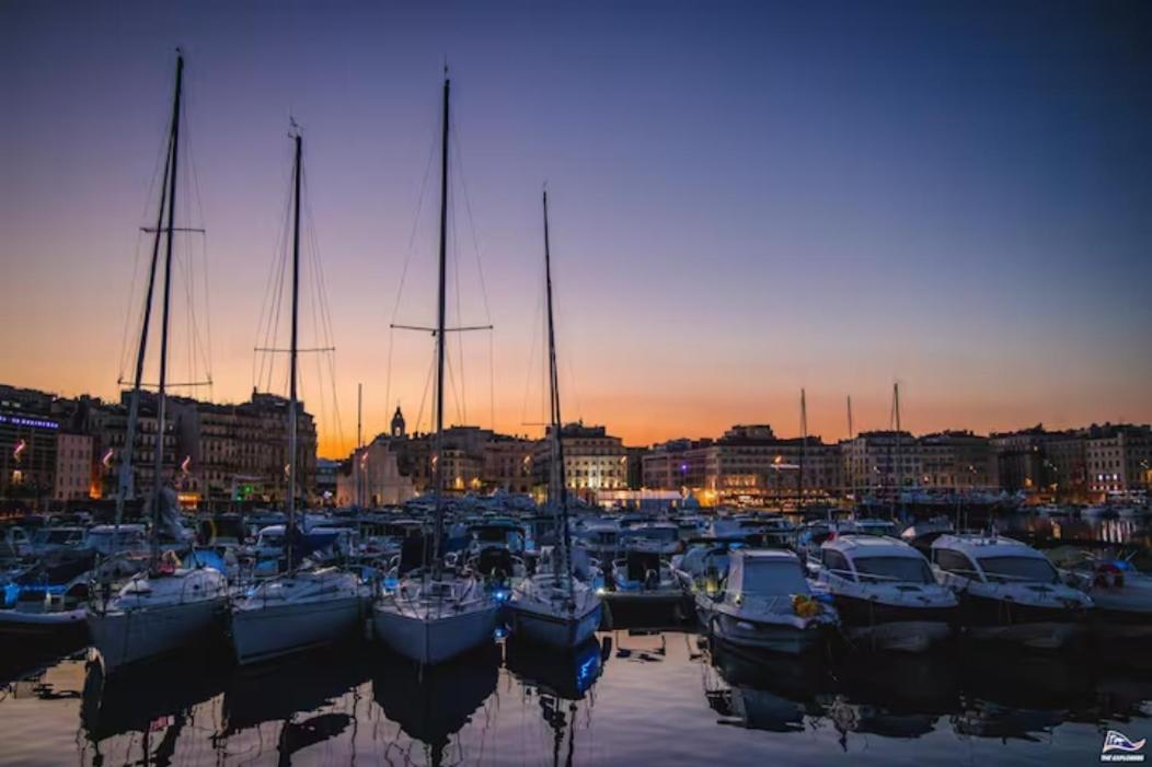 Terrasse Vue Mer & Quartier Historique Vieux Port Marsella Exterior foto
